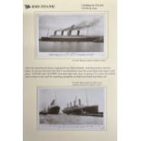 R.M.S. TITANIC: Rare real photo postcards of Titanic in Belfast 'A World Record One Third of a