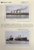 R.M.S. TITANIC: Rare real photo postcards of Titanic in Belfast 'A World Record One Third of a