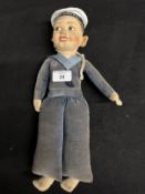 OCEAN LINER: Oversize Norah Wellings Queen Mary doll.