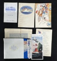 OCEAN LINER/TRANSPORT: Rare illustrated brochure entitled Voyages to Brazil by Airship plus