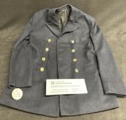 MOVIES/FILMS: Original prop officer's coat (without braid) worn in Deck and Bridge scenes of James