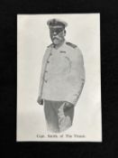 R.M.S. TITANIC: Unusual Raphael Co. Chicago real photo postcard of Captain Smith of the Titanic.