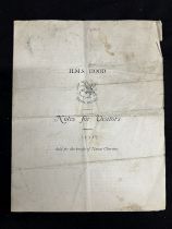 H.M.S. HOOD: Extremely rare 1931 four page pamphlet for H.M.S. Hood 'Notes to Visitors' sold for the