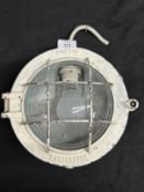 R.M.S. OLYMPIC: Original 1911 R.M.S. Olympic cast-metal deck light, complete with original glass and