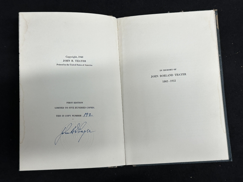 R.M.S. TITANIC: Rare hardback signed limited edition The Sinking of the Titanic, John B. Thayer - Image 3 of 3