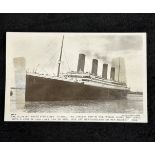 R.M.S. TITANIC: Beagles Central News post-disaster real photo Titanic postcard.