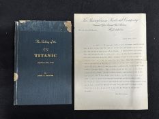 R.M.S. TITANIC: Rare hardback signed limited edition The Sinking of the Titanic, John B. Thayer