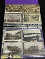 CUNARD/R.M.S. AQUITANIA: Archive collection of postcards, onboard photographs and ephemera