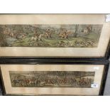 Hunting Engravings/Prints: Riding to Hounds, Point to Point, Cross-Country, etc. (10)