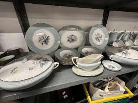 Royal Worcester Woodland pattern, vegetable tureens and covers x 2, coffee pots x 2, dessert bowls x