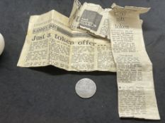Bristol/Numismatics: British theatre tokens George III Bristol Theatre 'Old Vic' silver 14g.
