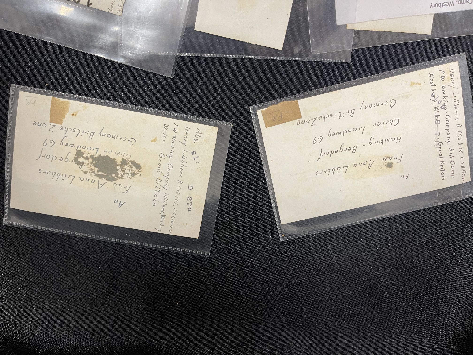 Wartime photographs depicting German prisoners of war at Hill Camp, Prisoner of War Camp No. 658 - Image 10 of 11