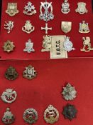 Early example WWI-II and later, regiments include Argyll & Sutherland, Royal Ulster Rifles,
