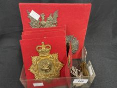 19th cent. Ancient Order of Foresters, brass Glengarry of The Wessex Regt, Glengarry of 49th
