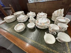81-piece dinner set to include four vegetable dishes and covers, Paragon Country Love pattern.