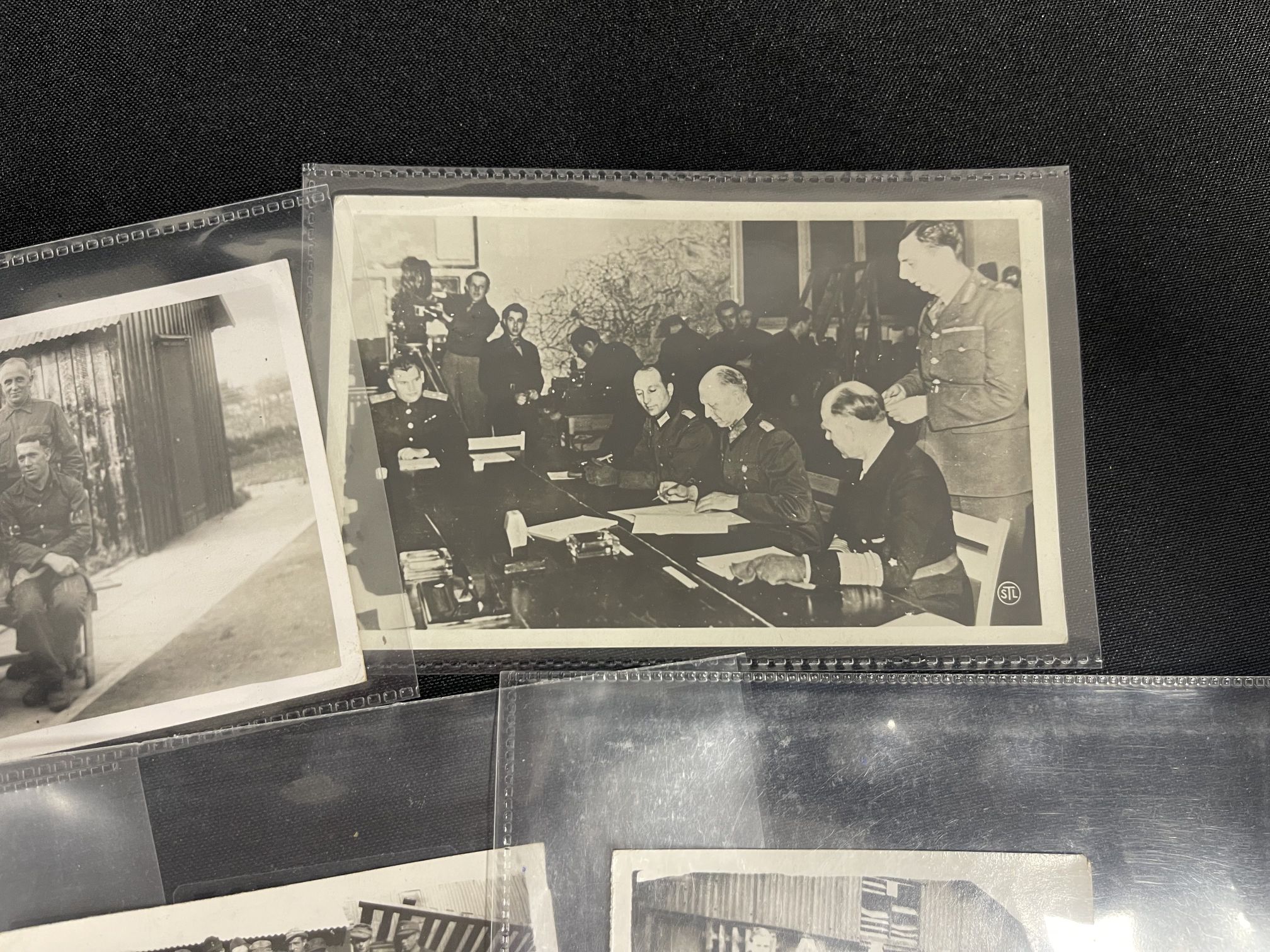 Wartime photographs depicting German prisoners of war at Hill Camp, Prisoner of War Camp No. 658 - Image 4 of 11