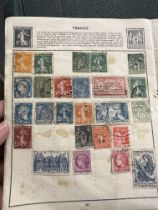 Stamps: Sparsely populated album containing GB and Commonwealth stamps of George VI.