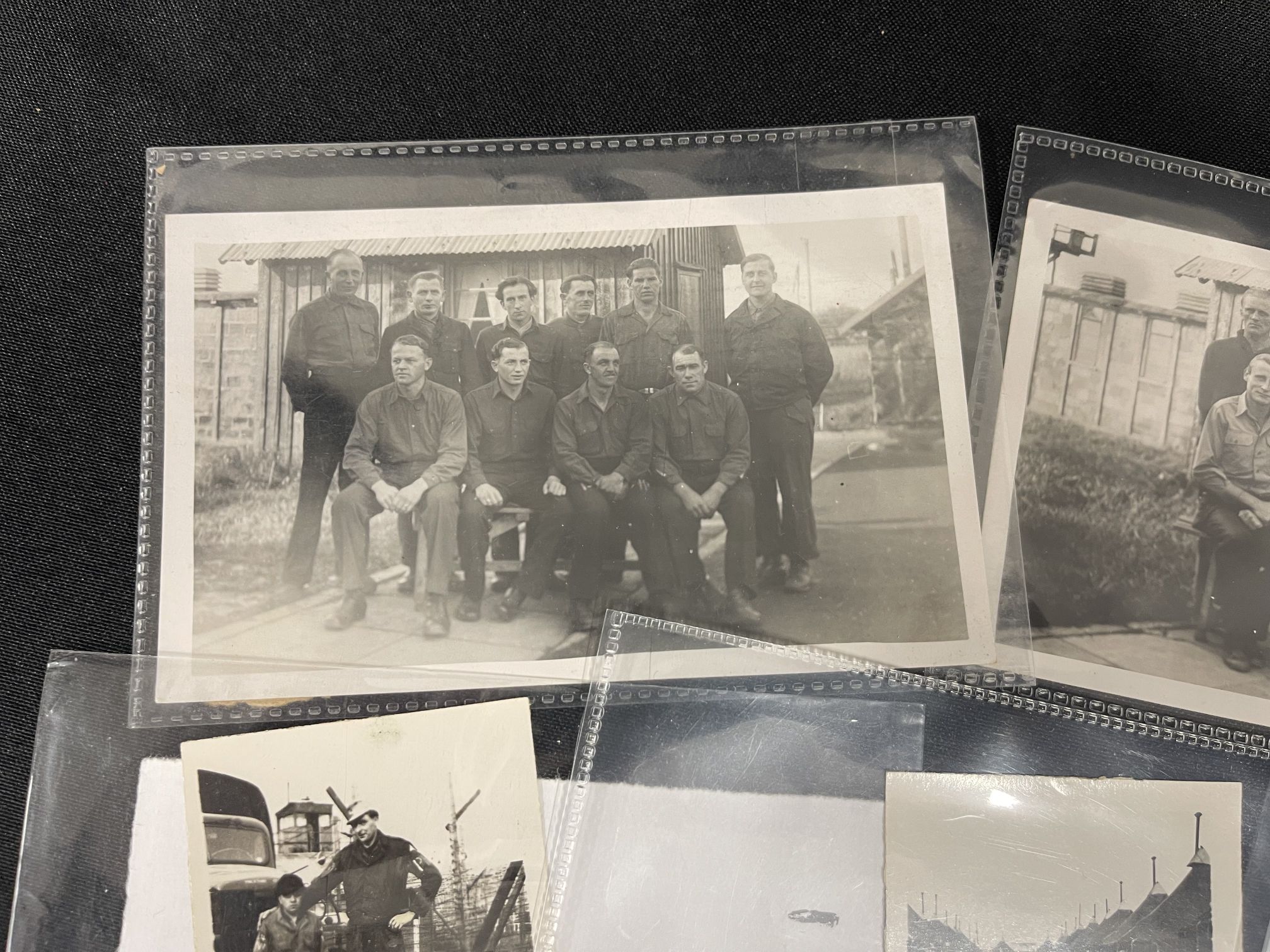 Wartime photographs depicting German prisoners of war at Hill Camp, Prisoner of War Camp No. 658 - Image 2 of 11