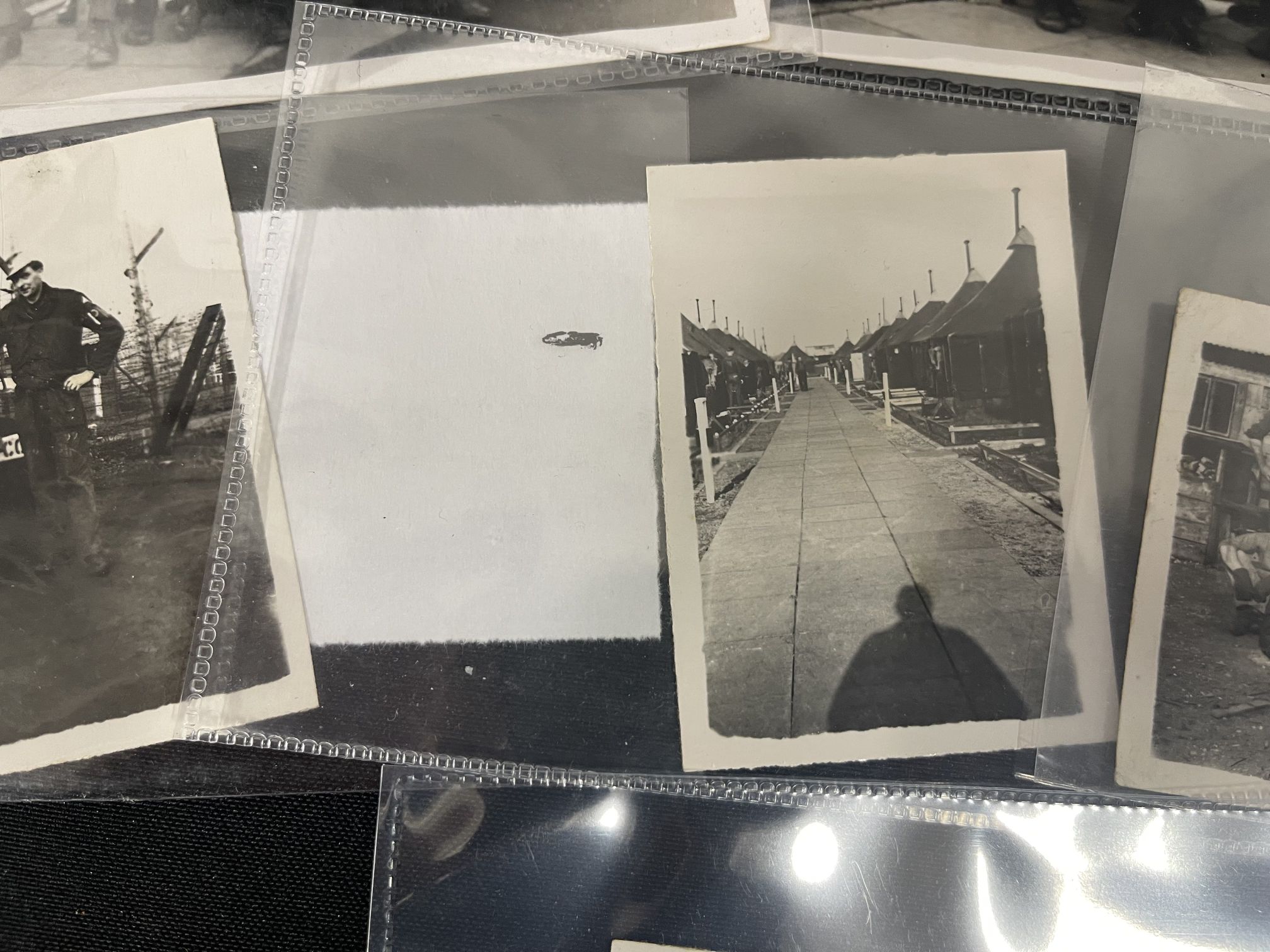 Wartime photographs depicting German prisoners of war at Hill Camp, Prisoner of War Camp No. 658 - Image 7 of 11