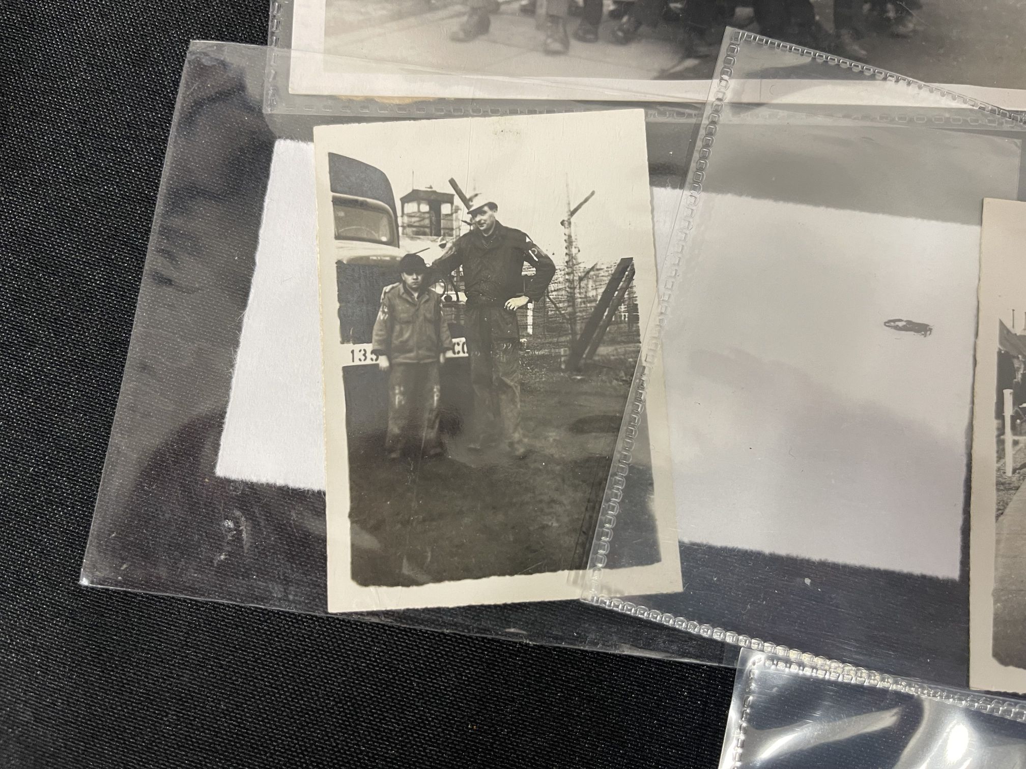 Wartime photographs depicting German prisoners of war at Hill Camp, Prisoner of War Camp No. 658 - Image 8 of 11