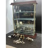 Silver: Objects of virtu, miniature animals - cow London, dalmatian and three puppies, elephant