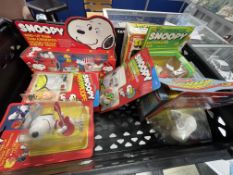 Toys: Peanuts and Snoopy collectables. A selection of mint in packaging toys by United Feature
