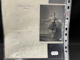 Autographed Letters/Opera Ballet: