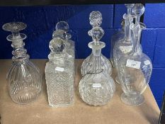 19th/20th cent. Decanters: