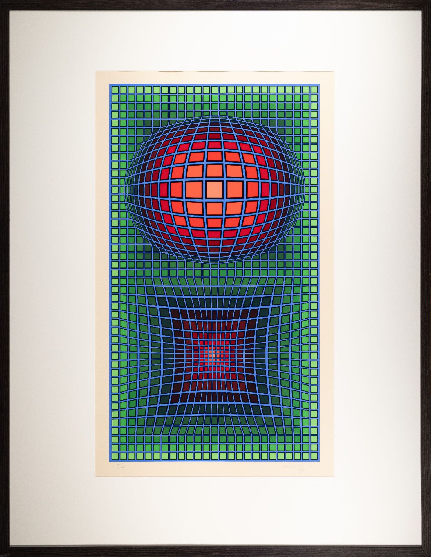 Victor Vasarely, 1908 - 1997,   Farbsiebdruck auf festem