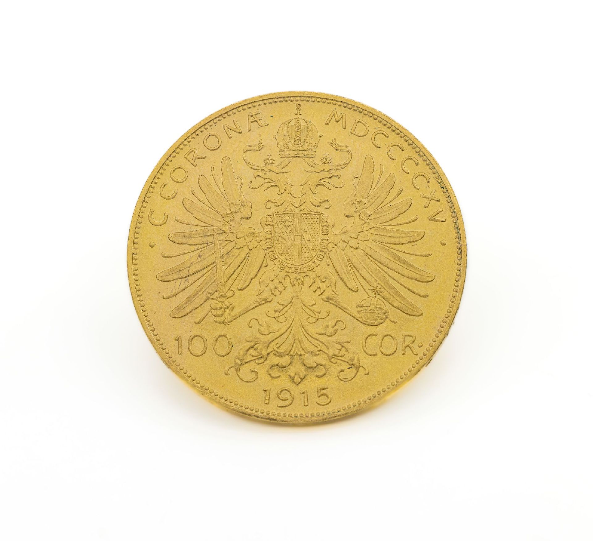 Goldmünze 100 Kronen 1915 Österreich-Ungarn, Franz - Image 2 of 2