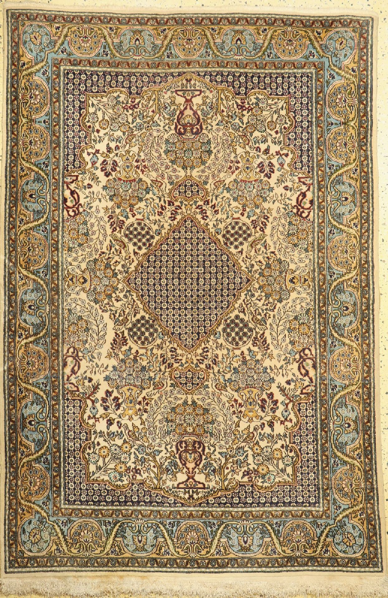 Ghom alt, Persien, um 1960, Wolle mit Seide, ca. 220 x