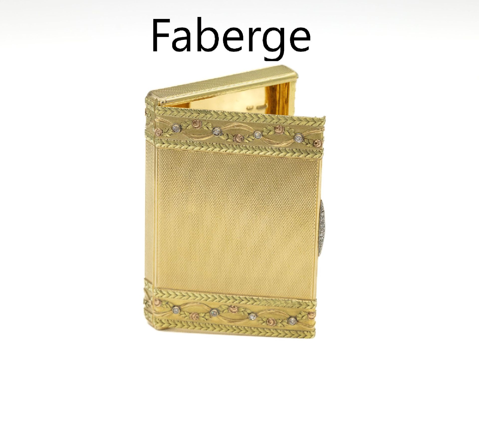 14 kt Gold FABERGE Zigaretten Etui/Tabatiere,