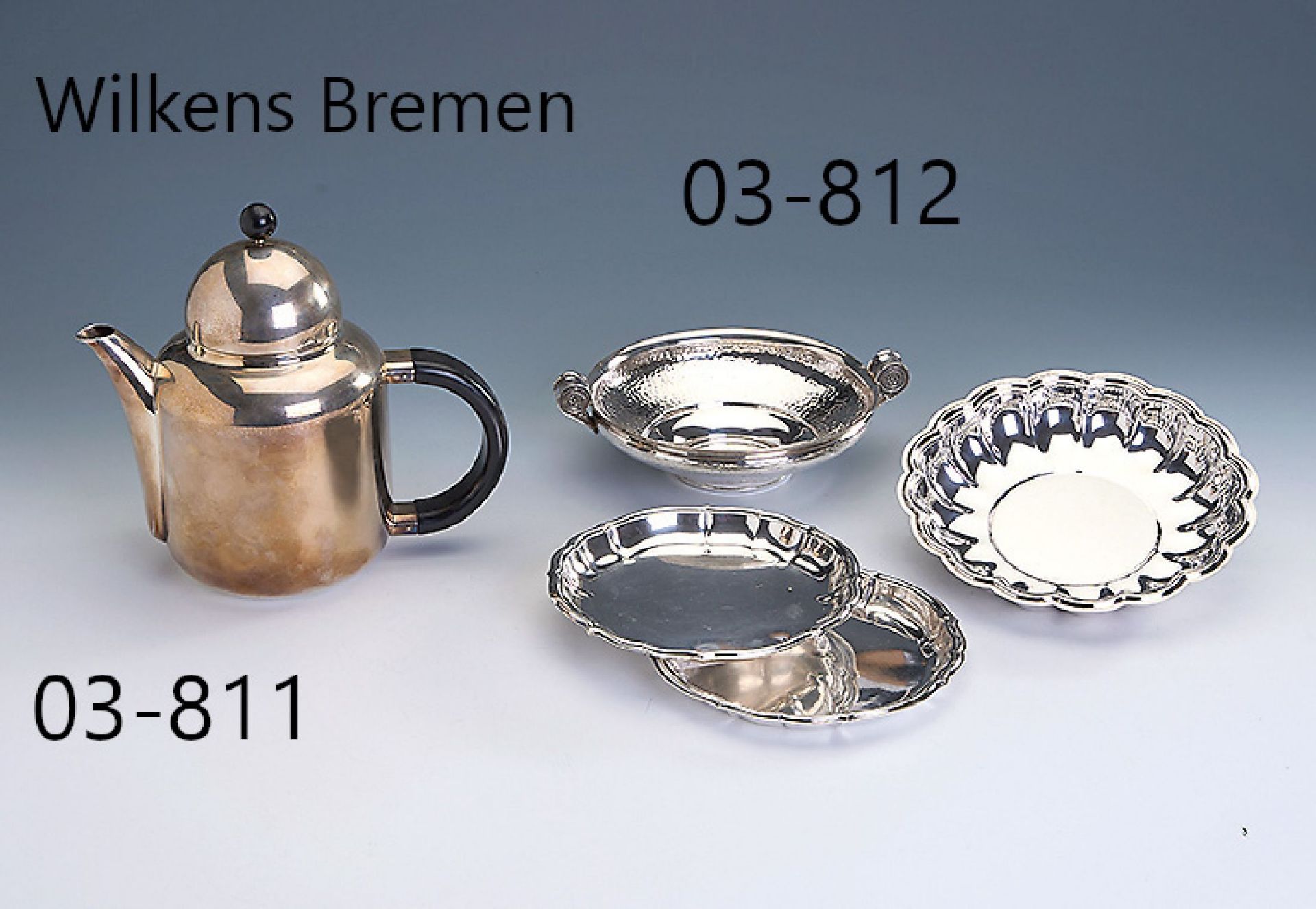 Teekanne, 925er Silber,   Wilkens/Bremen, ausder Serie