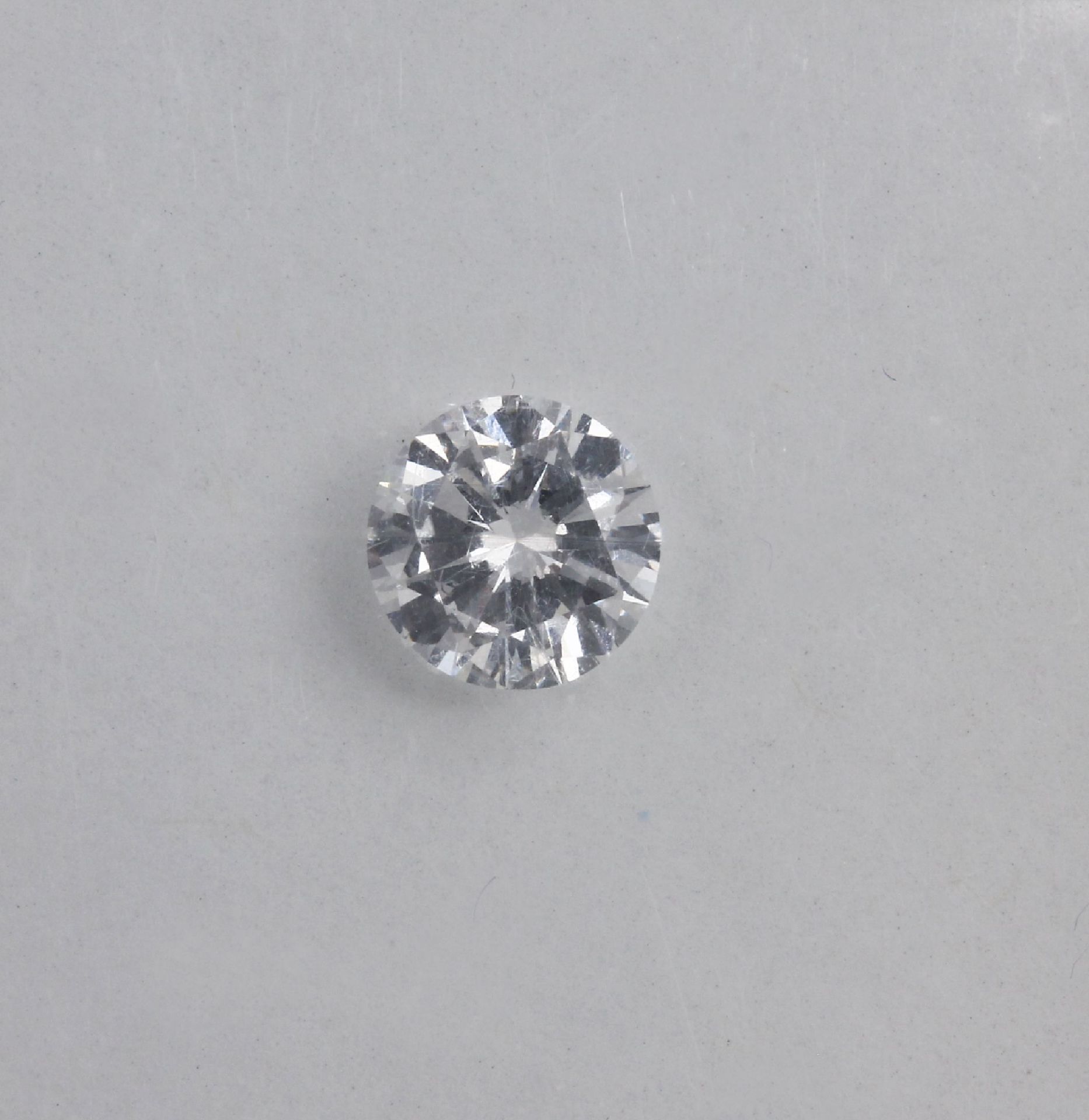 Eingeschweißter Brillant 0.53 ct Weiß (G)/ lupenrein, - Image 2 of 2