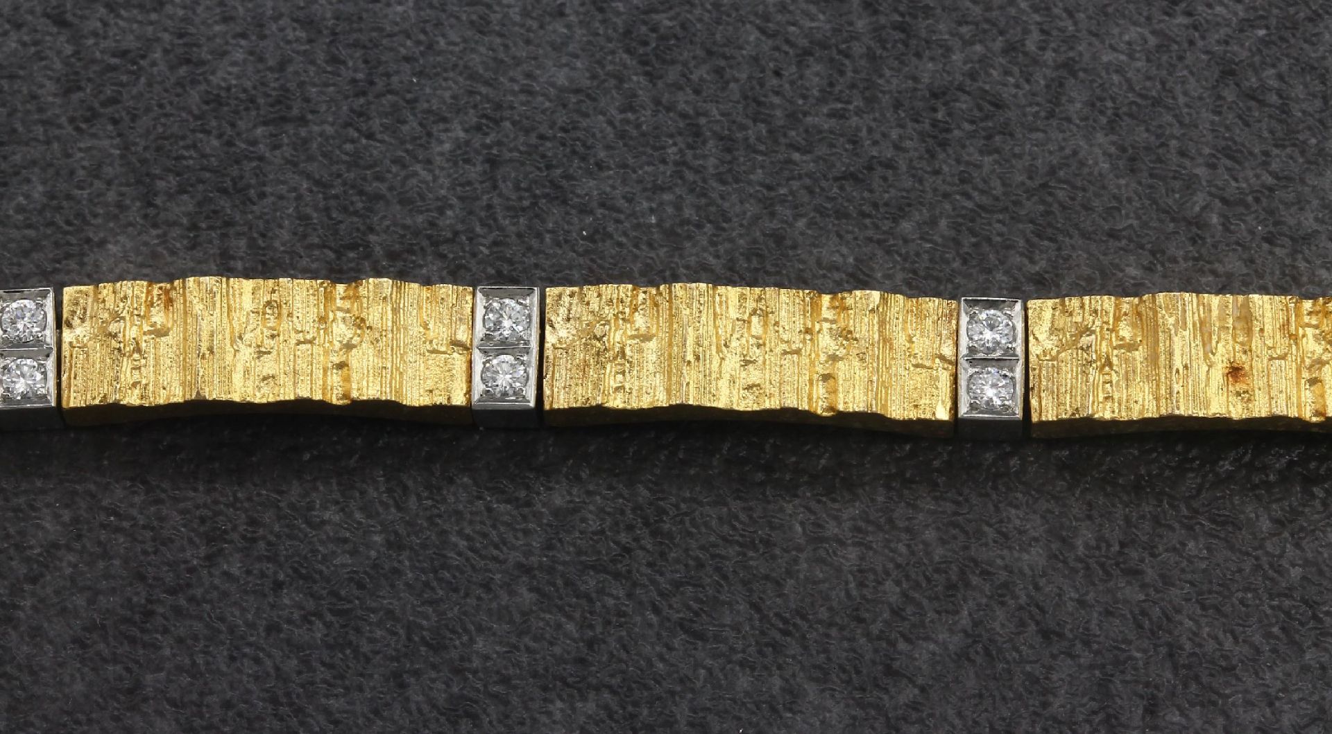 18 kt Gold LAPPONIA Brillant-Armband, GG/WG750/000, - Image 2 of 3