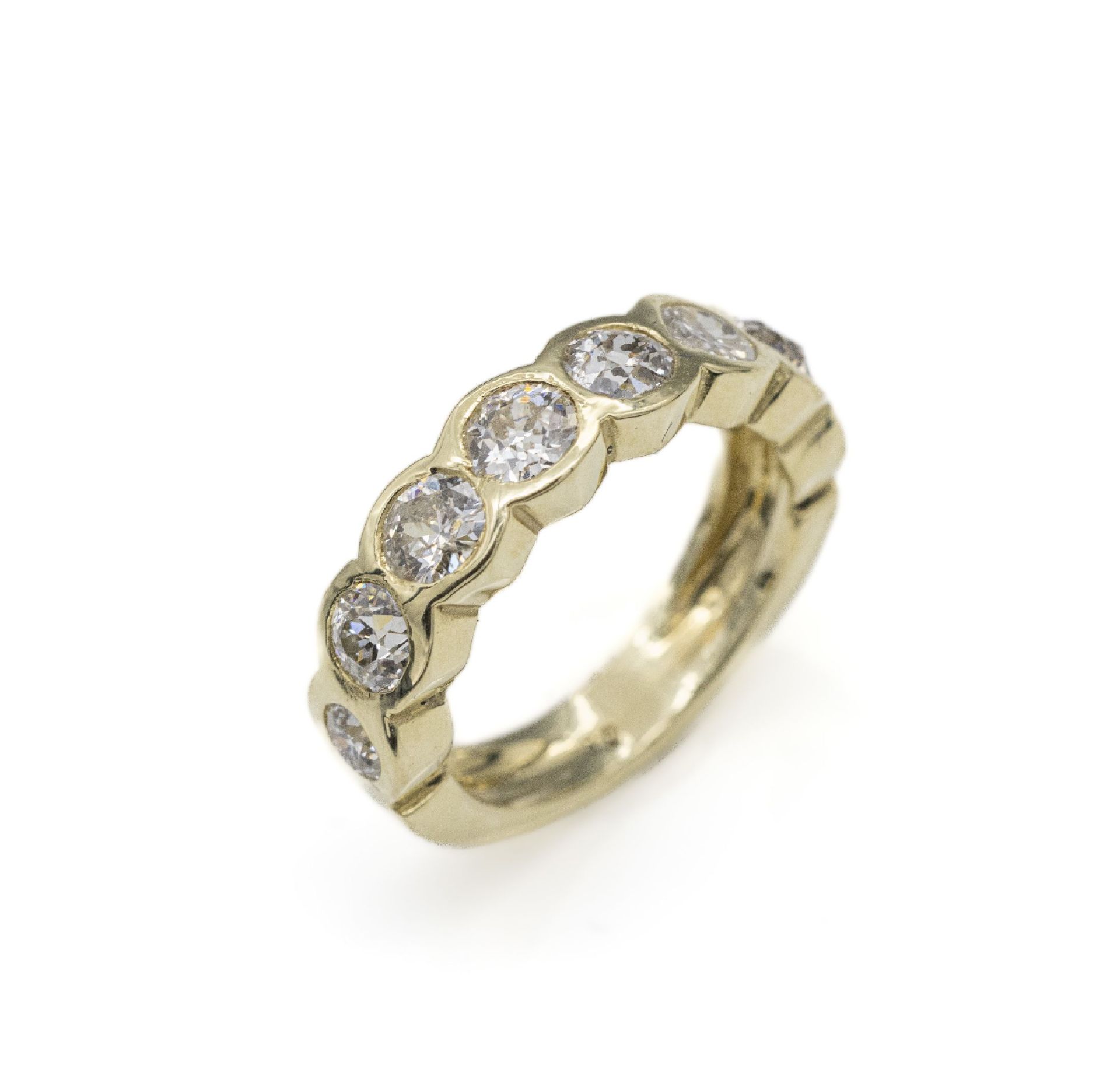 14 kt Gold Diamant-Ring, GG 585/000, 8