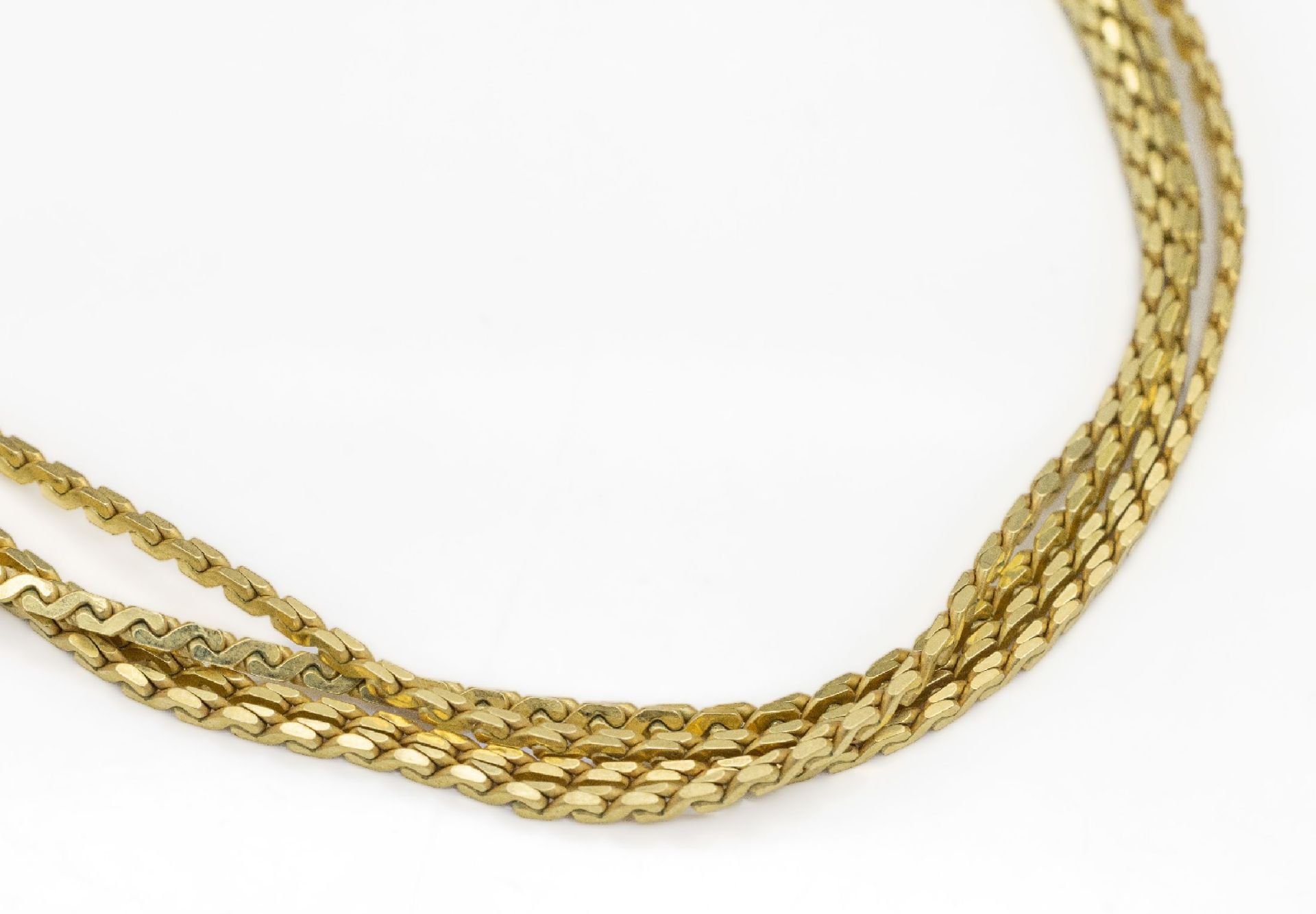 Überlange 8 kt Gold Collier,   GG 333/000,   L ca. 200 cm,