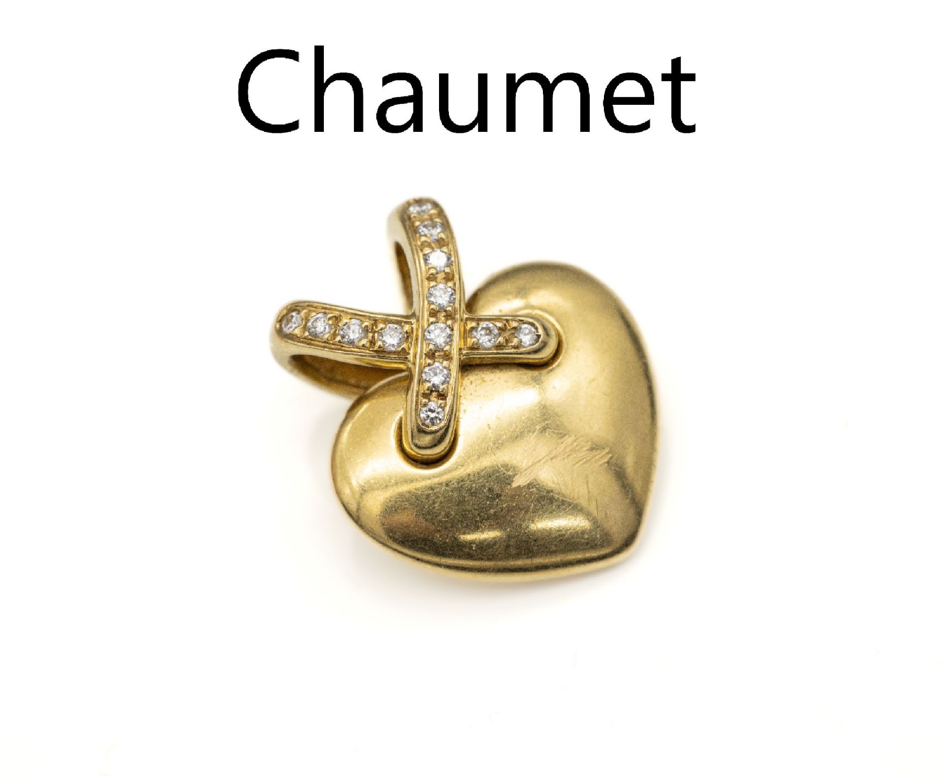 18 kt Gold CHAUMET Brillant-Anhänger,   GG 750/000, 13