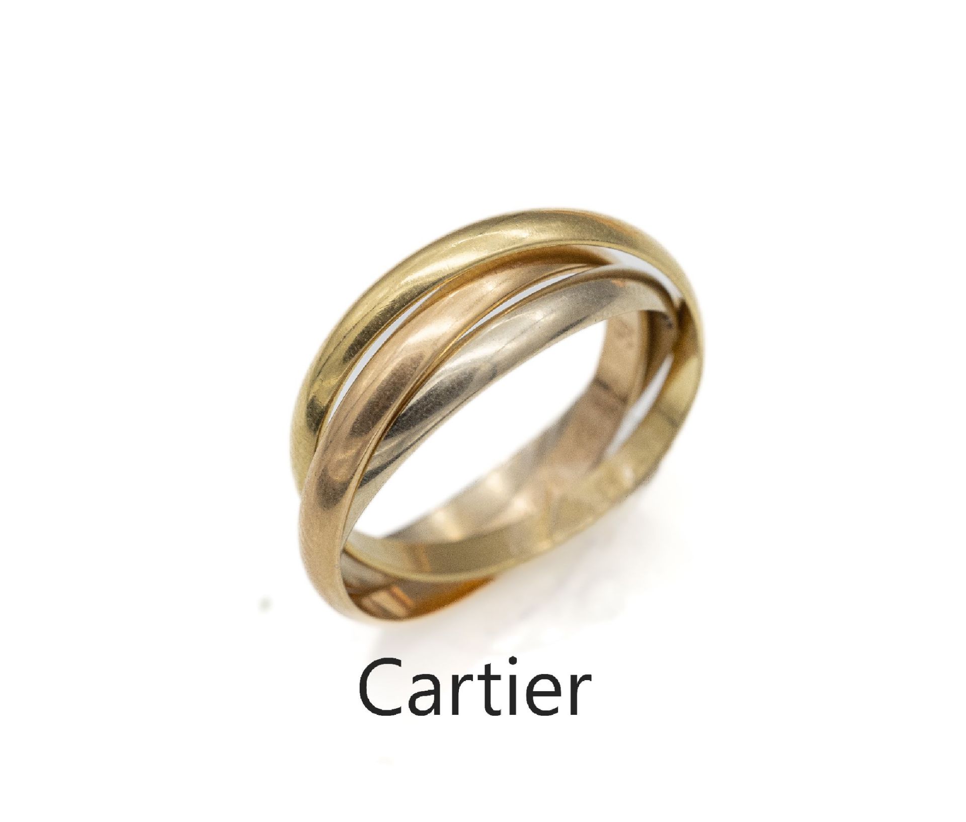 18 kt Gold CARTIER-Trinity-Ring,   GG/WG/RoseG 750/000, RW
