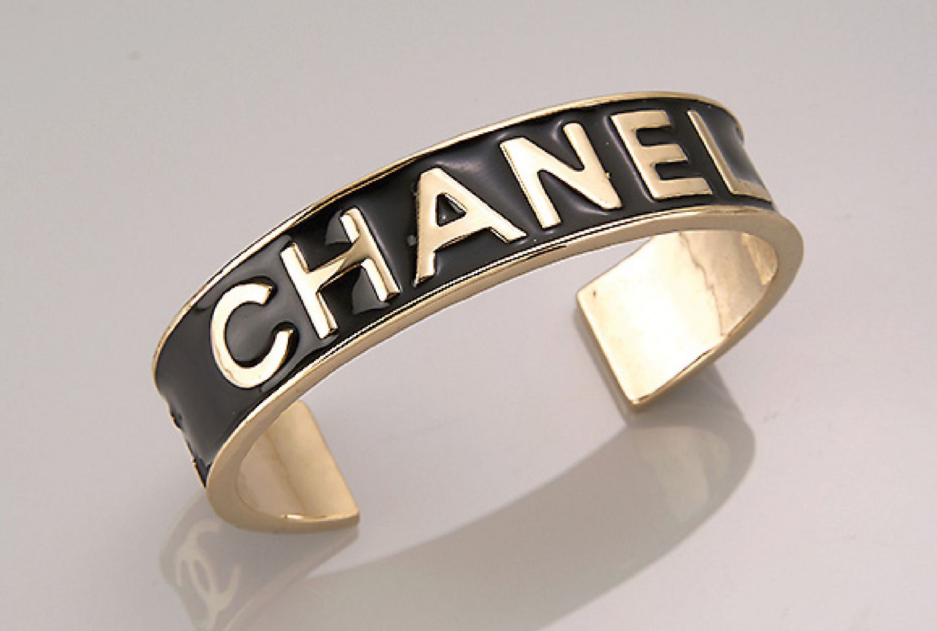 CHANEL Armreif,   Metall verg., schlichtes Design,