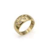 18 kt Gold Diamant-Ring,   GG 750/000 gepr., 7