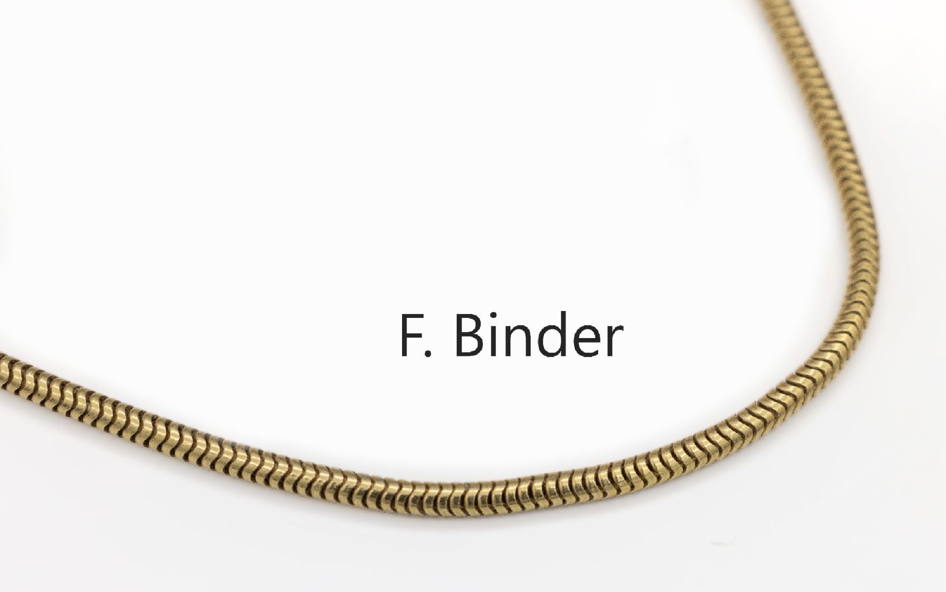 14 kt Gold Schlangencollier GG 585/000, F.