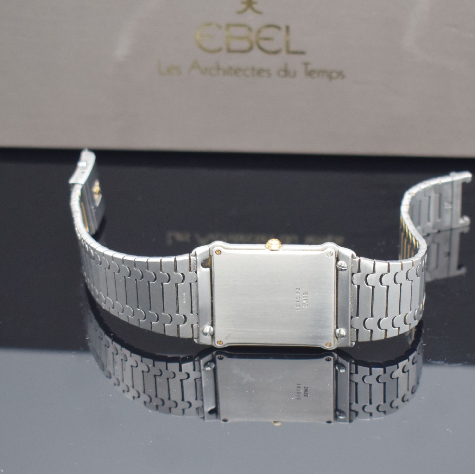 EBEL Armbanduhr in Edelstahl & Gold,  Schweiz um 1984, - Bild 5 aus 5