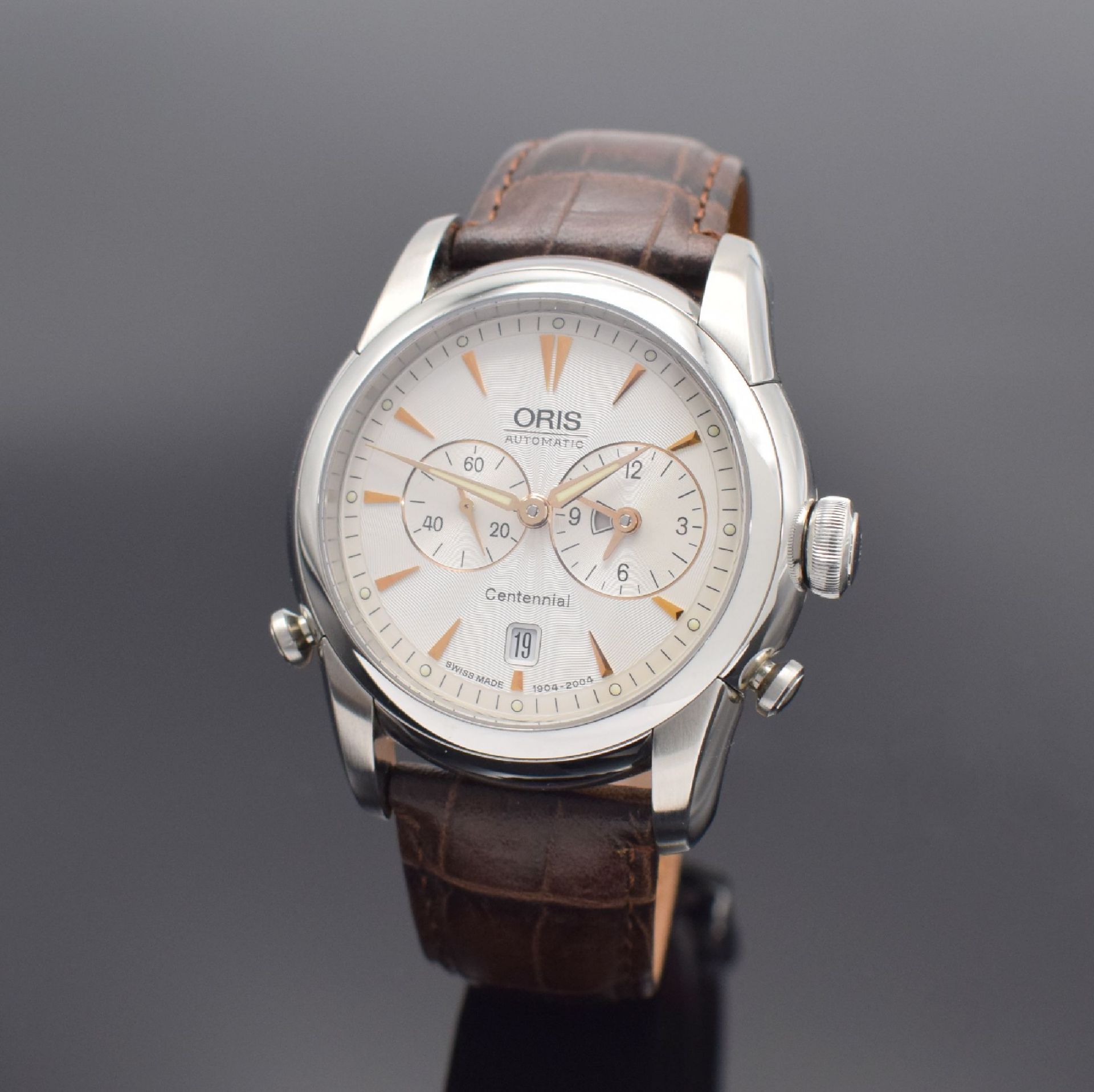 ORIS limitierte Armbanduhr Centennial Artelier Worldtimer