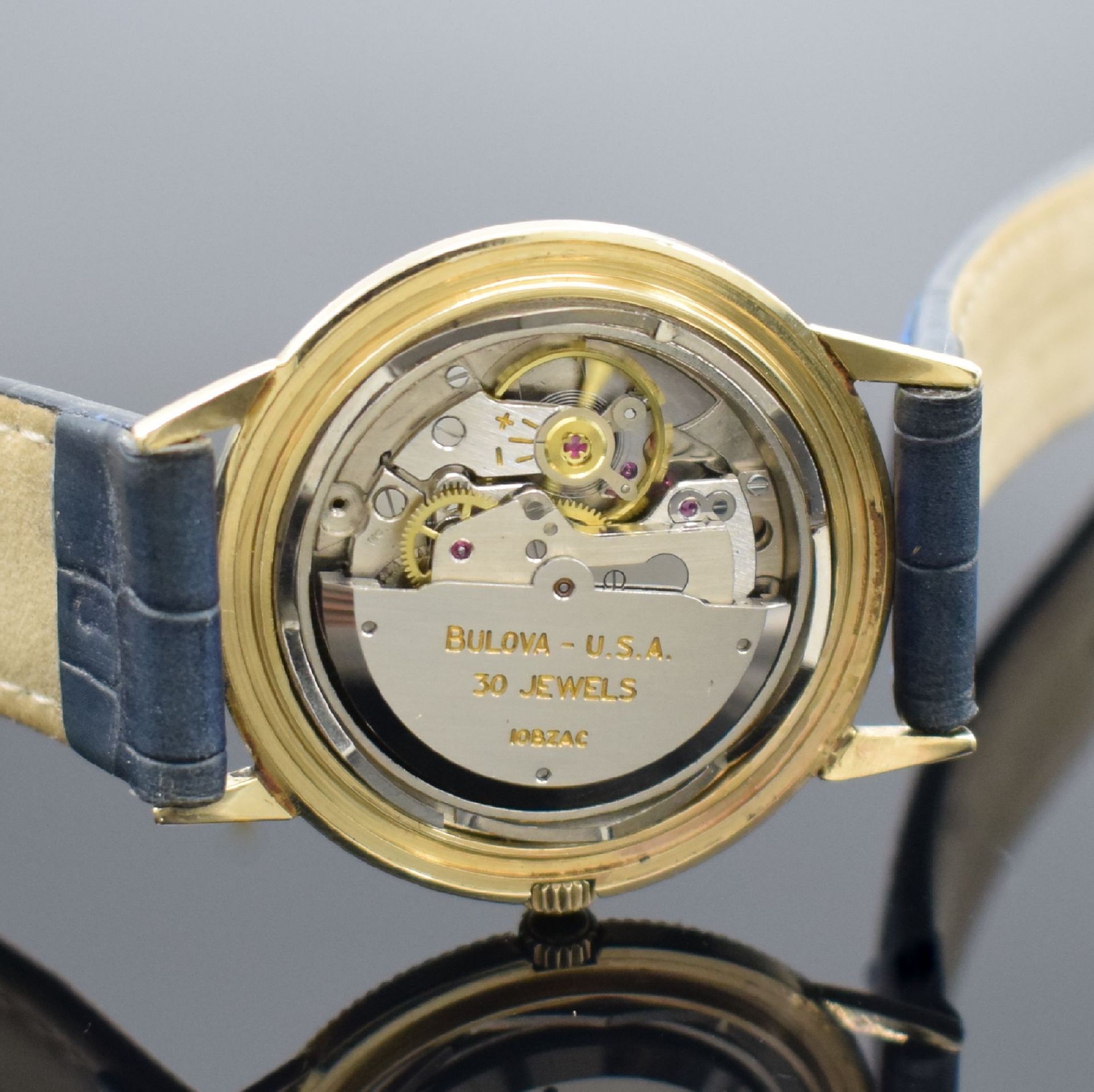 BULOVA Self Winding Armbanduhr in GG 585/000,   USA um - Bild 6 aus 7