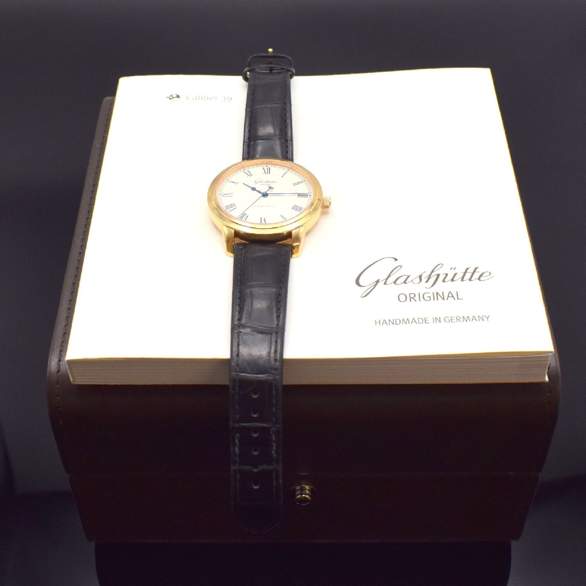 GLASHÜTTE ORIGINAL Senator Herrenarmbanduhr in RoseG - Image 8 of 8