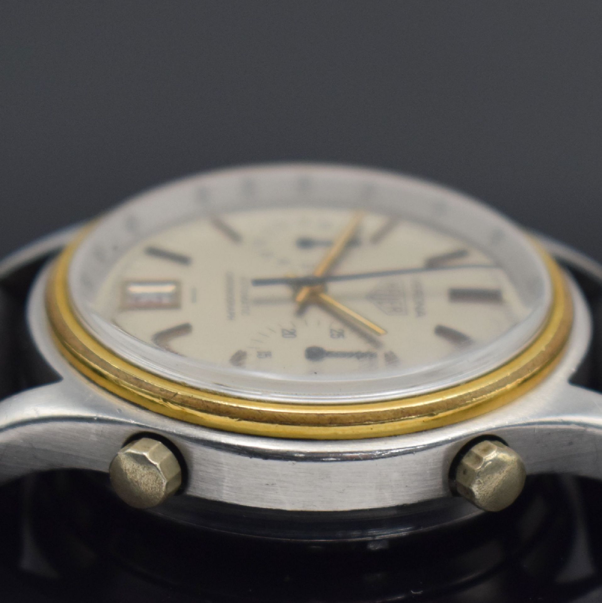 HEUER Verona seltene Herrenarmbanduhr mit Chronograph - Bild 4 aus 12