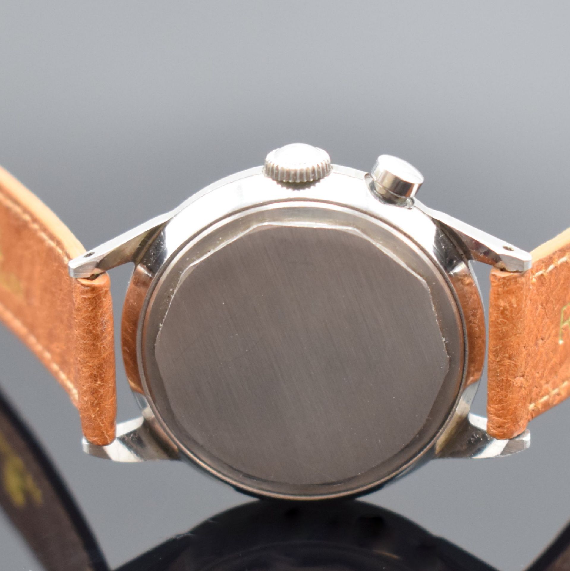 MOVADO Chronostop seltener Armbandchronograph in Stahl, - Image 4 of 6