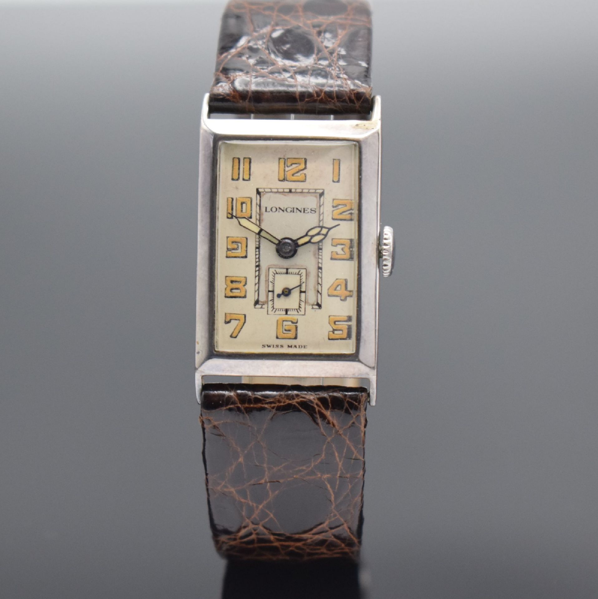 LONGINES Armbanduhr mit Kaliber 9,47N, Schweiz um 1928,