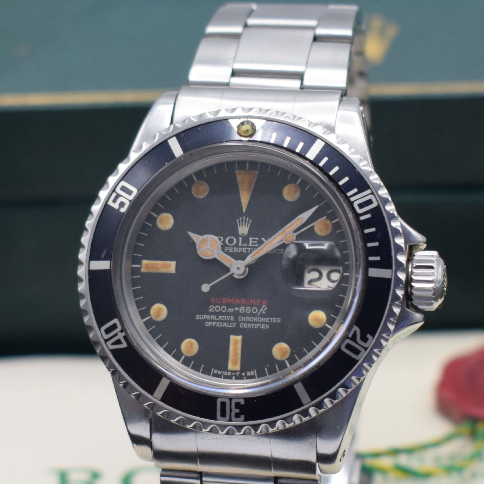 ROLEX 'Red' Submariner MK II Referenz 1680 seltene - Bild 2 aus 13